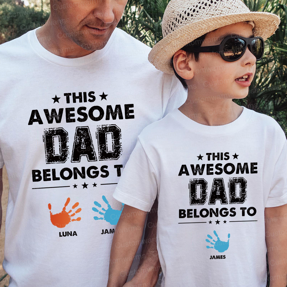Personalized First Father's Day Daddy and Me Outfit | CWFamily111