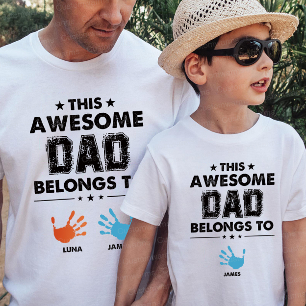 Personalized First Father's Day Daddy and Me Outfit | CWFamily111