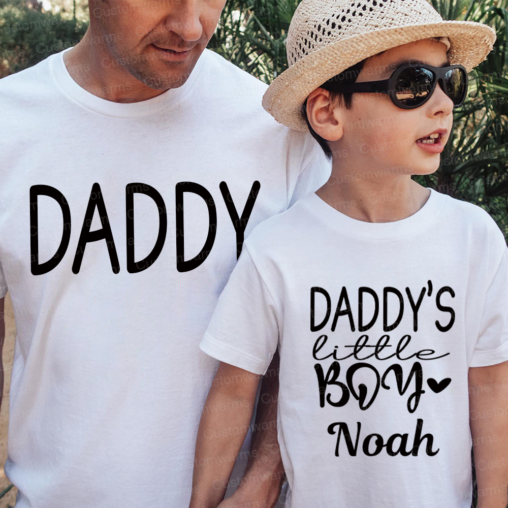 Personalized First Father's Day Daddy and Me Outfit | CWFamily112
