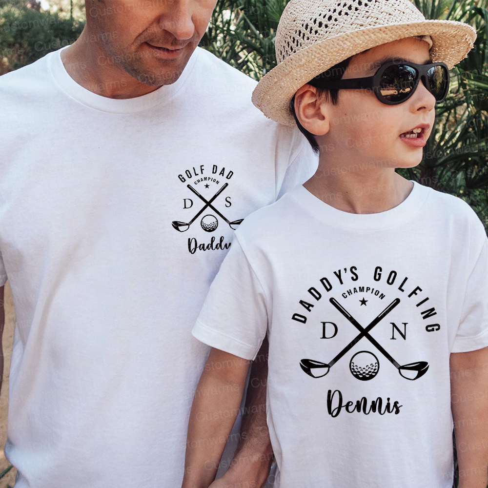 Personalized First Father's Day Daddy and Me Outfit | CWFamily115