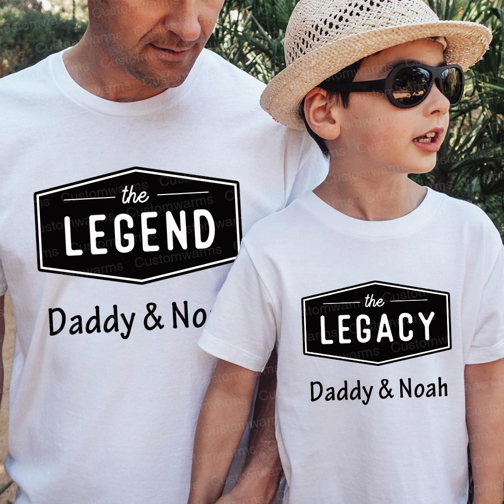 Personalized First Father's Day Daddy and Me Outfit | CWFamily116