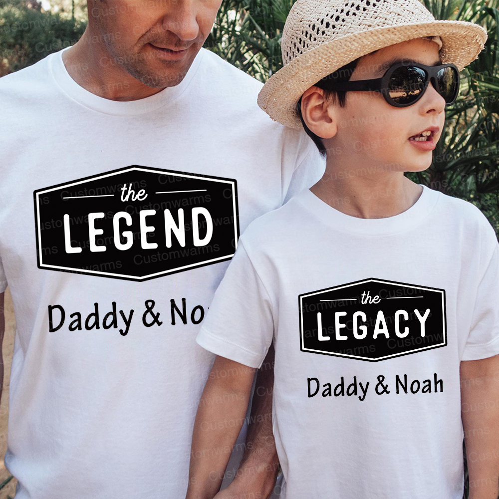 Personalized First Father's Day Daddy and Me Outfit | CWFamily116