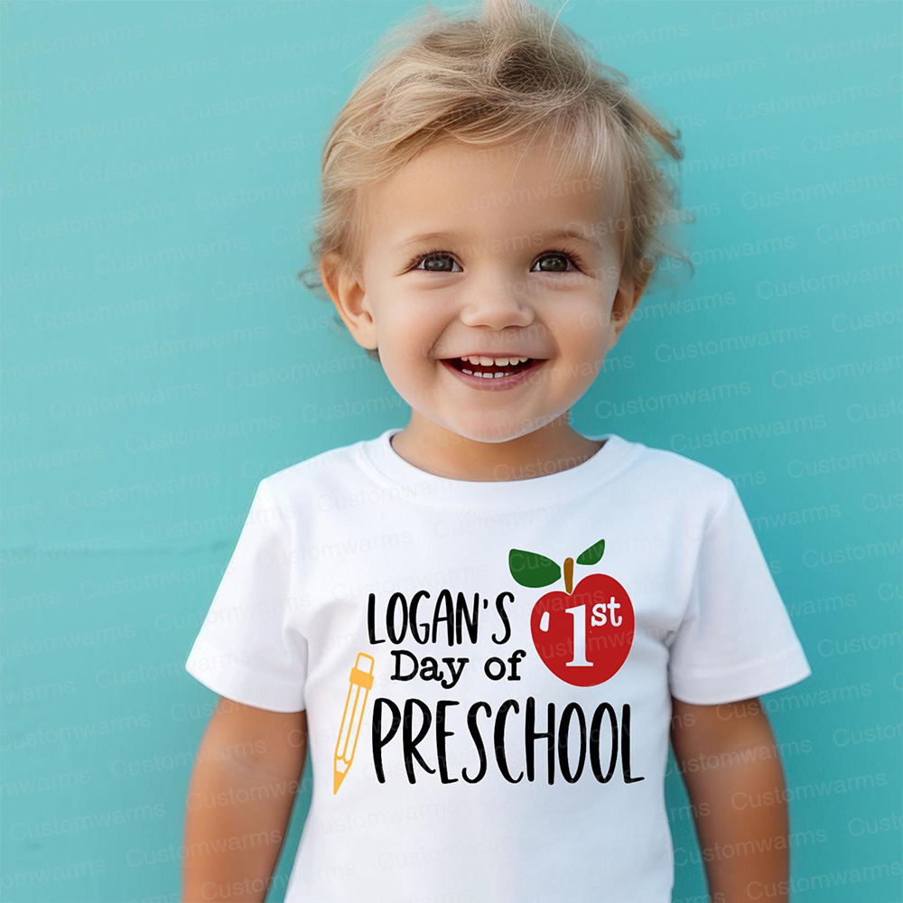Personalized First Day Of Back To School Shirt | CWSchool05