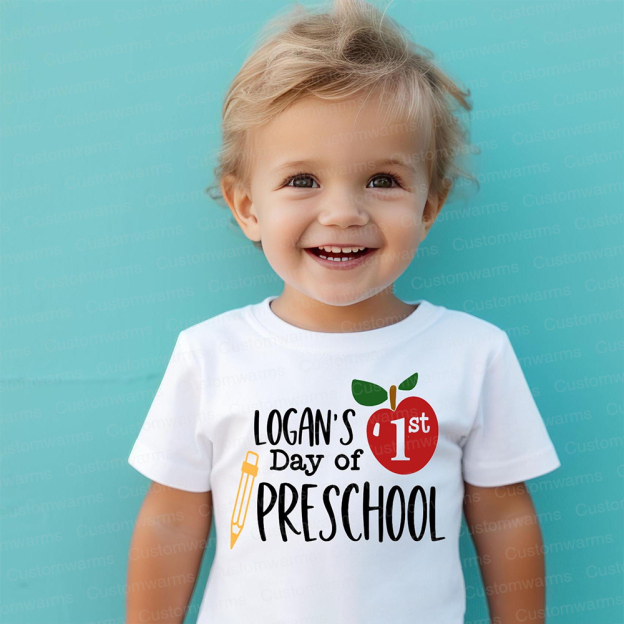 Personalized First Day Of Back To School Shirt | CWSchool05