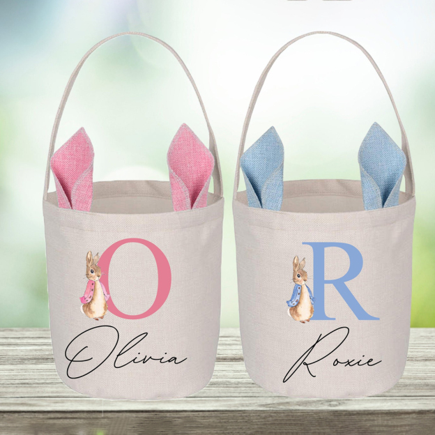 Personalized Name Bunny Easter Gift Sack | CWEaster30