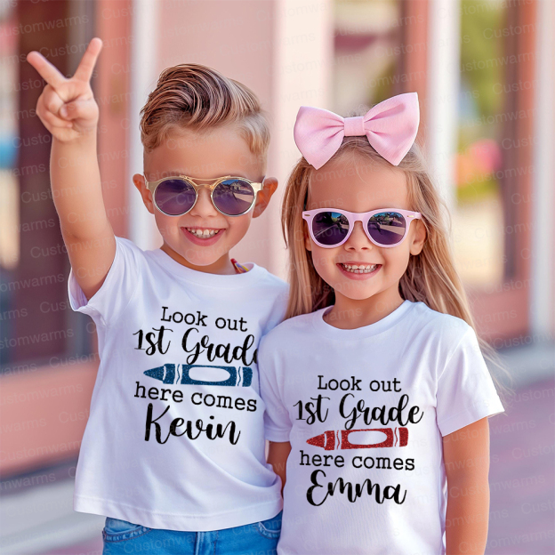 Personalized First Day Of Back To School Shirt | CWSchool06
