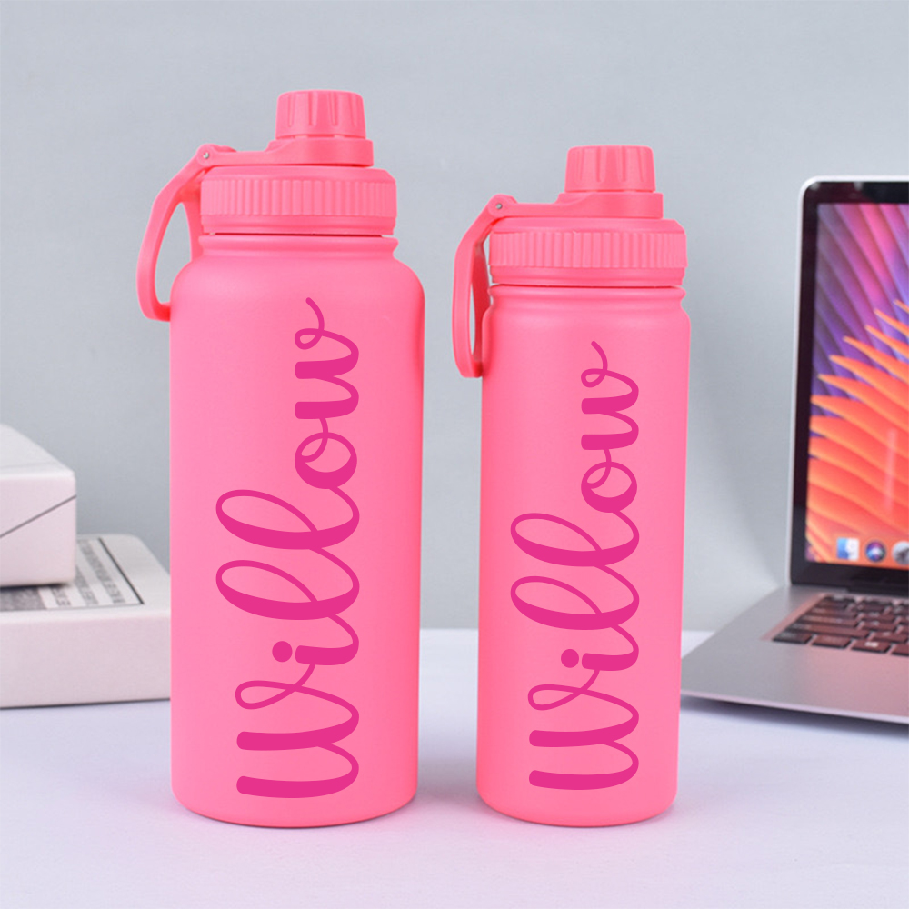 Personalised Stainless Steel 18oz/22oz/25oz/32oz Sports Water Bottles | YouBottle60