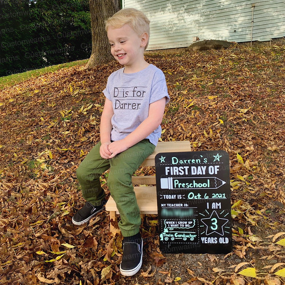 Personalized First Day Of Back To School Shirt | CWSchool20