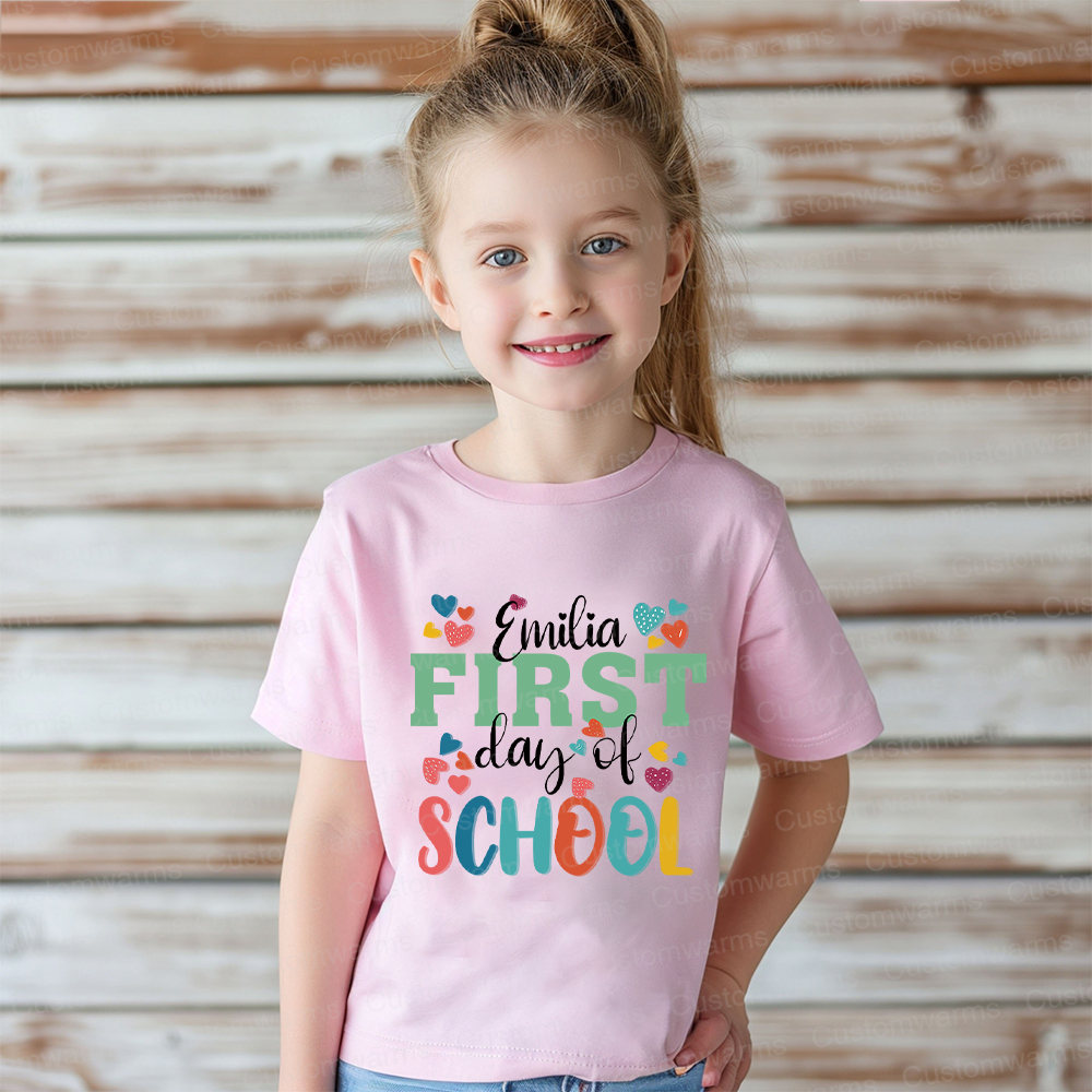 Personalized First Day Of Back To School Shirt | CWSchool27