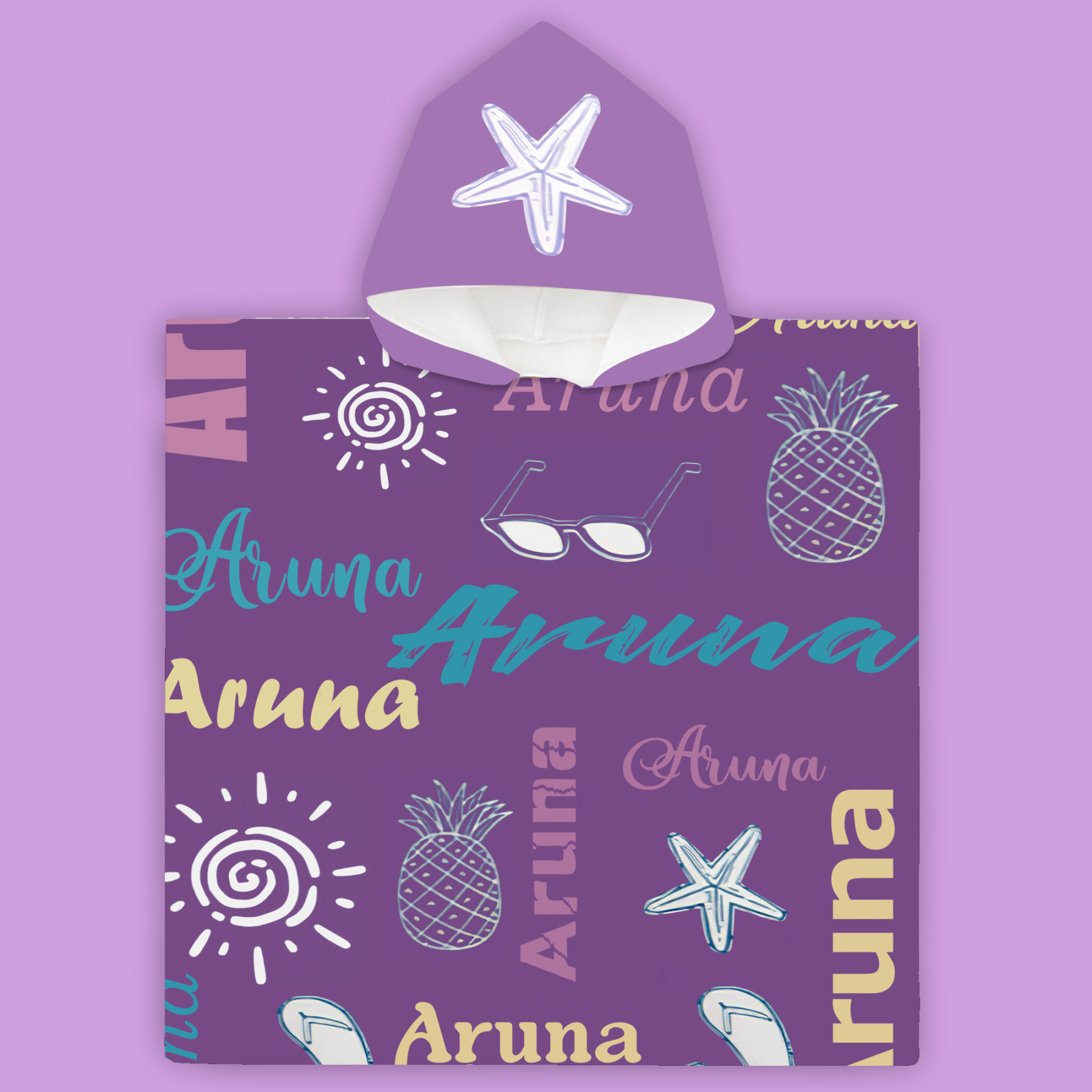 Personalized Hooded Beach Towel for Summer & Beach | CWHTowel01