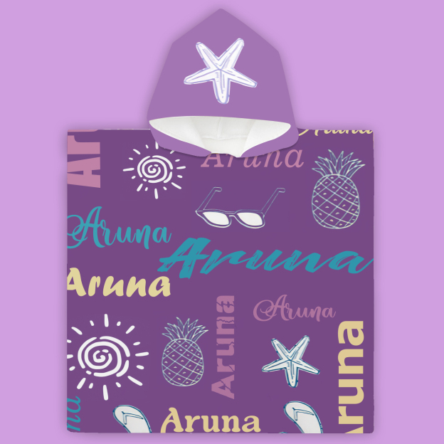 Personalized Hooded Beach Towel for Summer & Beach | CWHTowel01
