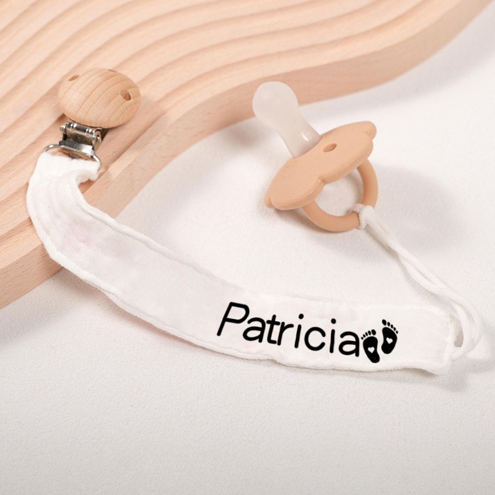 Personalized Baby Safety Cotton Yarn Pacifier Strap | CWToy131