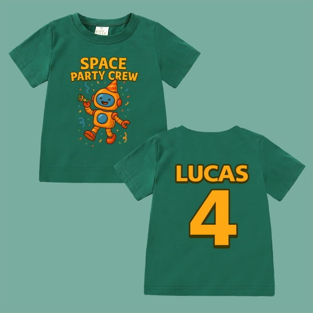 Personalized Space Party Birthday T-Shirt | inBirth33