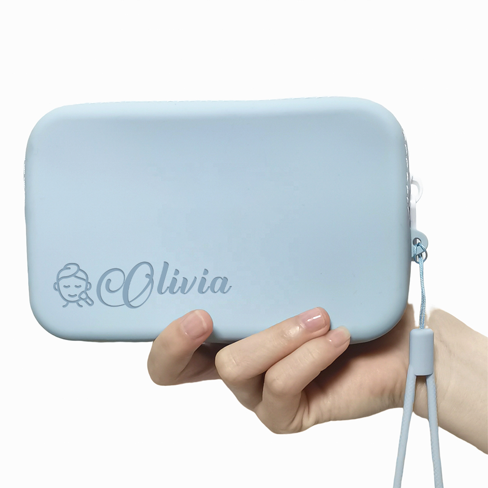 Personalized Engraved Silicone Makeup Bag | CWPack296