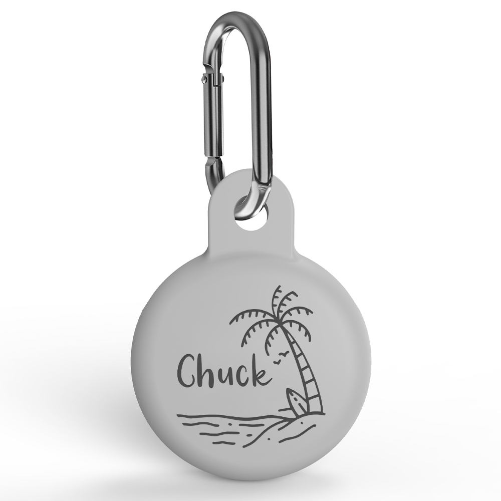 Personalized Pet AirTag Silicone Collar Holder | BKPet174