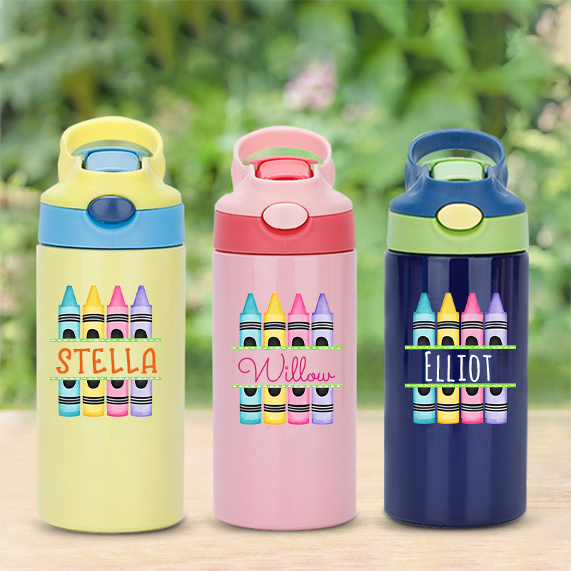Personalised BPA Free 12oz Kid Water Bottles | YouBottle76