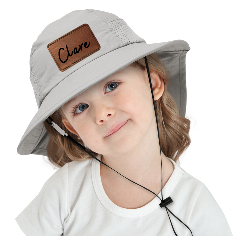 Personalized Leather Patch Bucket Hat for Comfort & Unique | CWBeach45
