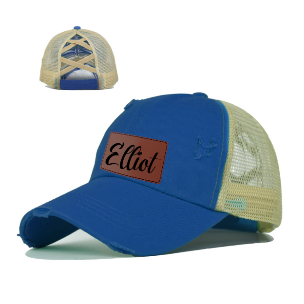 Personalized Child Leather Patch Hat for Comfort & Unique | CWBeach46