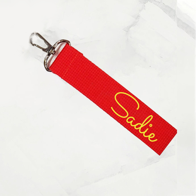 Personalized Colourful Webbing Name Tag | CWToy139