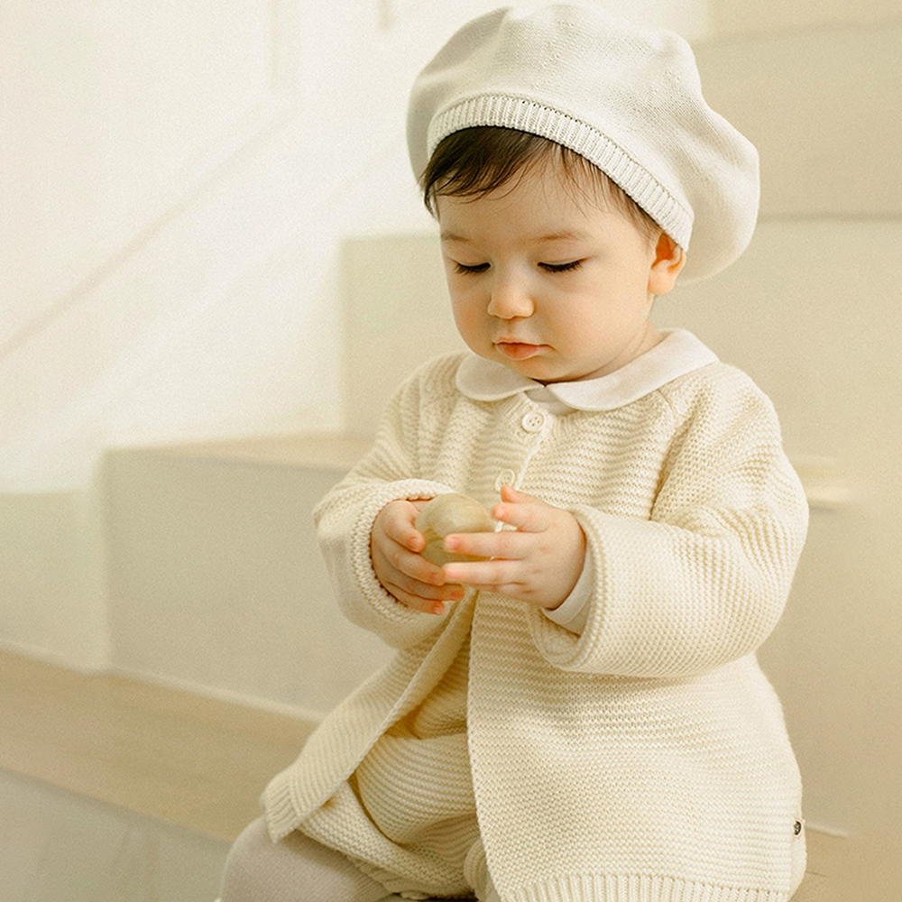 Personalized Hand Embroidered Baby Cardigan | CWBaby282