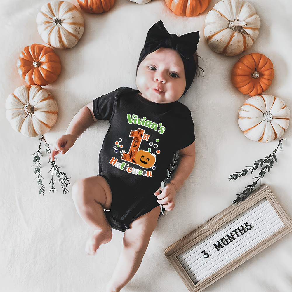 Personalized Baby Lovely First Halloween Outfit | CWHalloween41