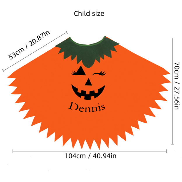 Personalized Halloween Night Glowing Pumpkin Costume | CWHalloween47