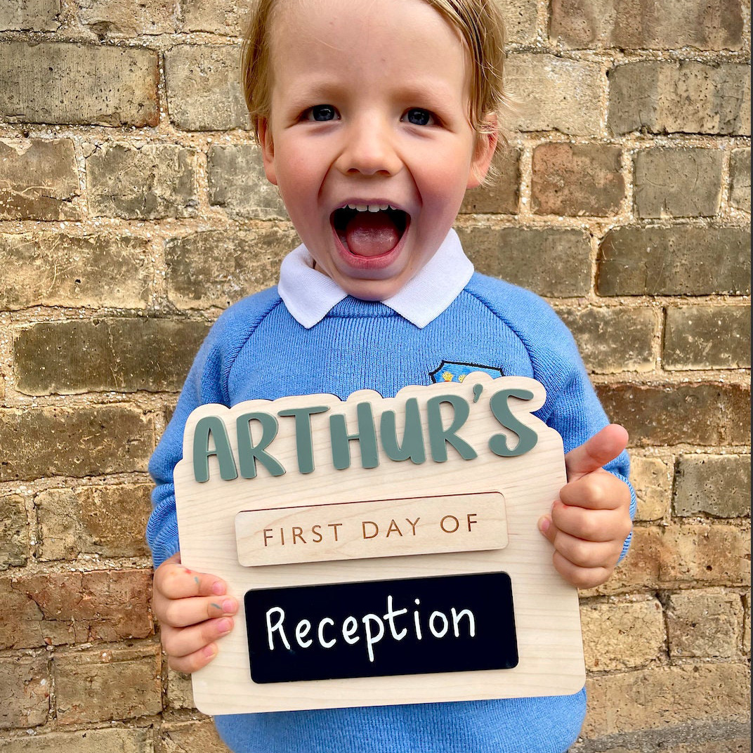 Personalised First and Last Day of School Memory Photo Board | CWToy145