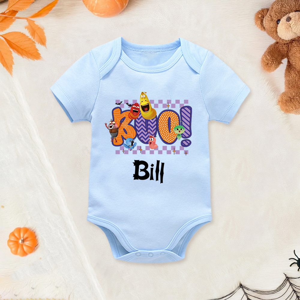 Personalized Larva's Halloween Funny Baby Romper | Larva03