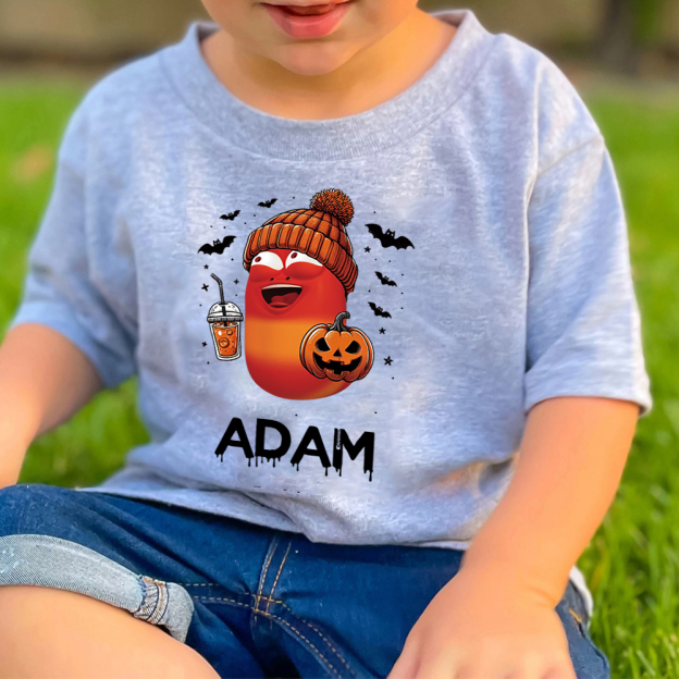 Personalized Larva's Halloween Funny Kid Shirt | Larva05