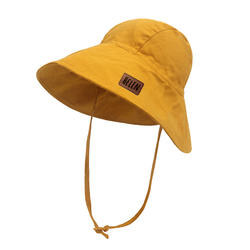 Personalized Leather Patch Bucket Hat for Comfort & Unique | CWBeach51