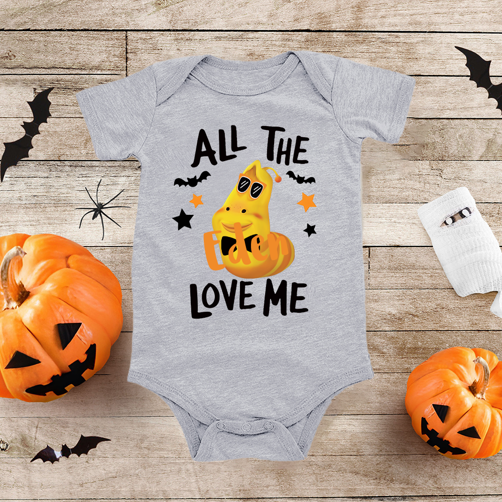 Personalized Larva's Halloween Funny Baby Romper | Larva17
