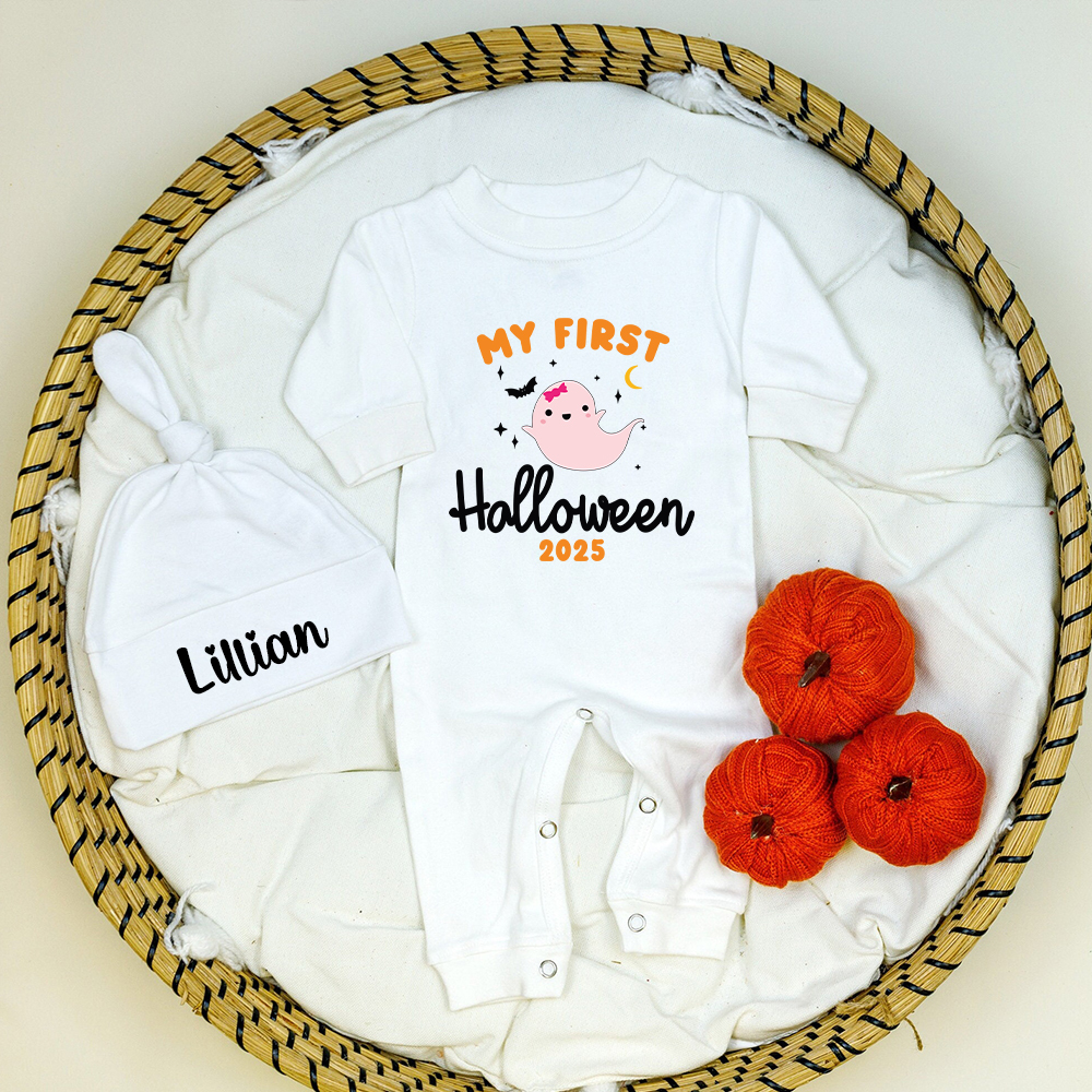 Personalized Baby My 1st Halloween Outfit with Hat | CWHalloween64