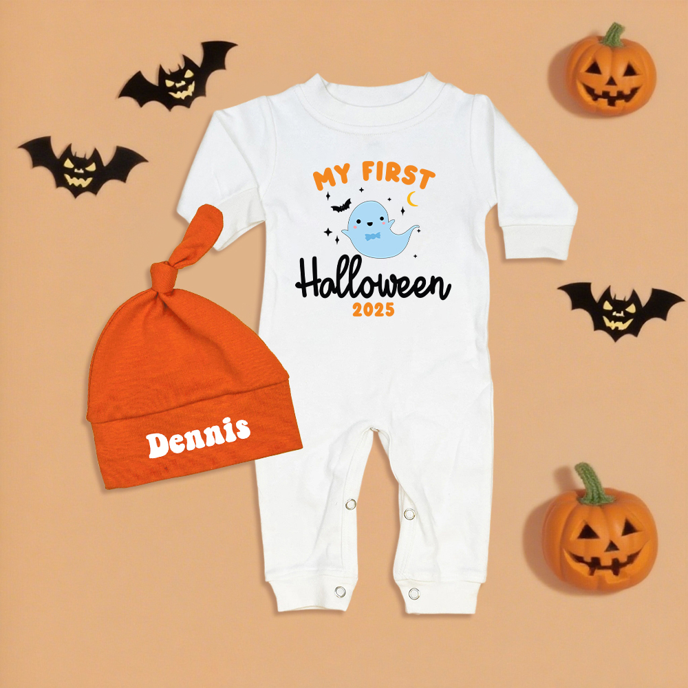 Personalized Baby My 1st Halloween Outfit with Hat | CWHalloween64