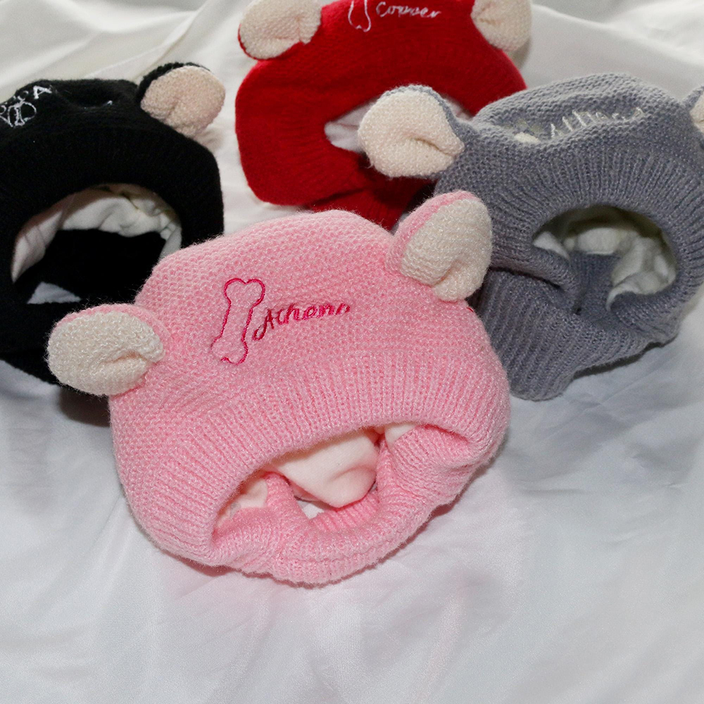 Personalized Embroidered Pet Winter Anti Noise Earmuffs Hat | BKPet206