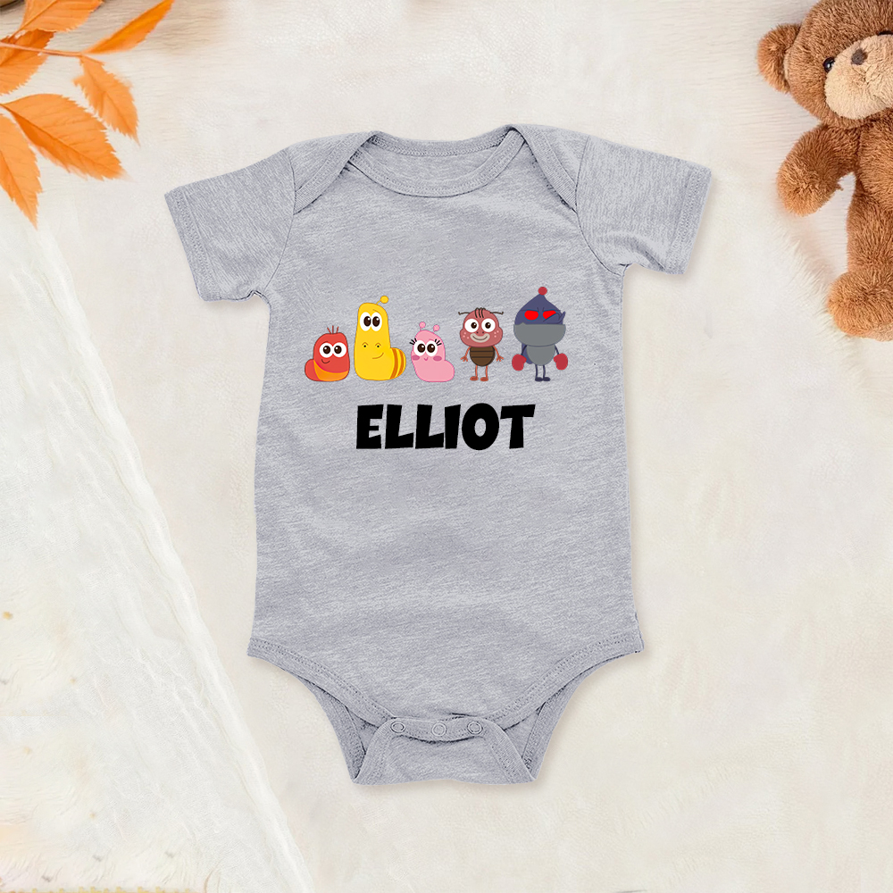 Personalized Larva's Funny Baby Romper | Larva21