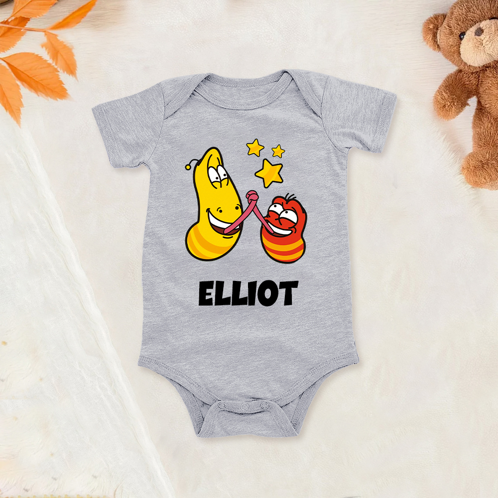 Personalized Larva's Funny Baby Romper | Larva23