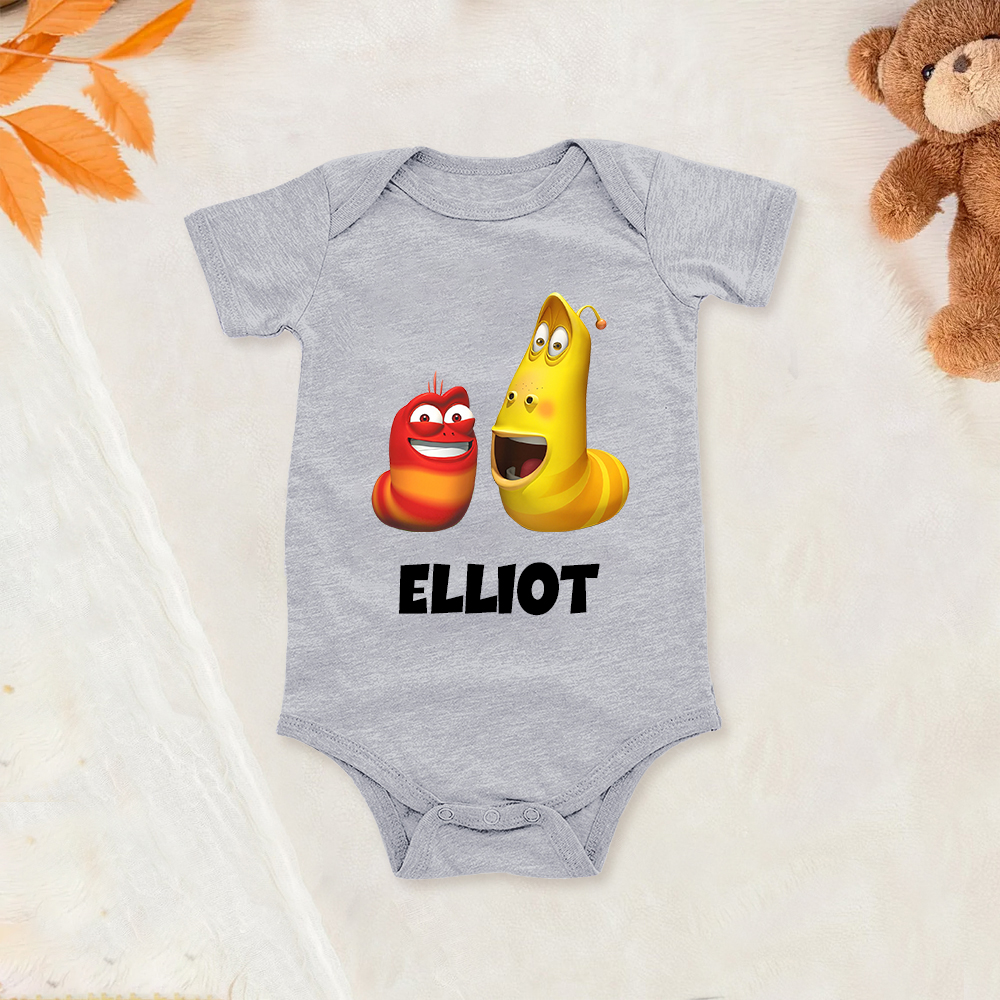 Personalized Larva's Funny Baby Romper | Larva24
