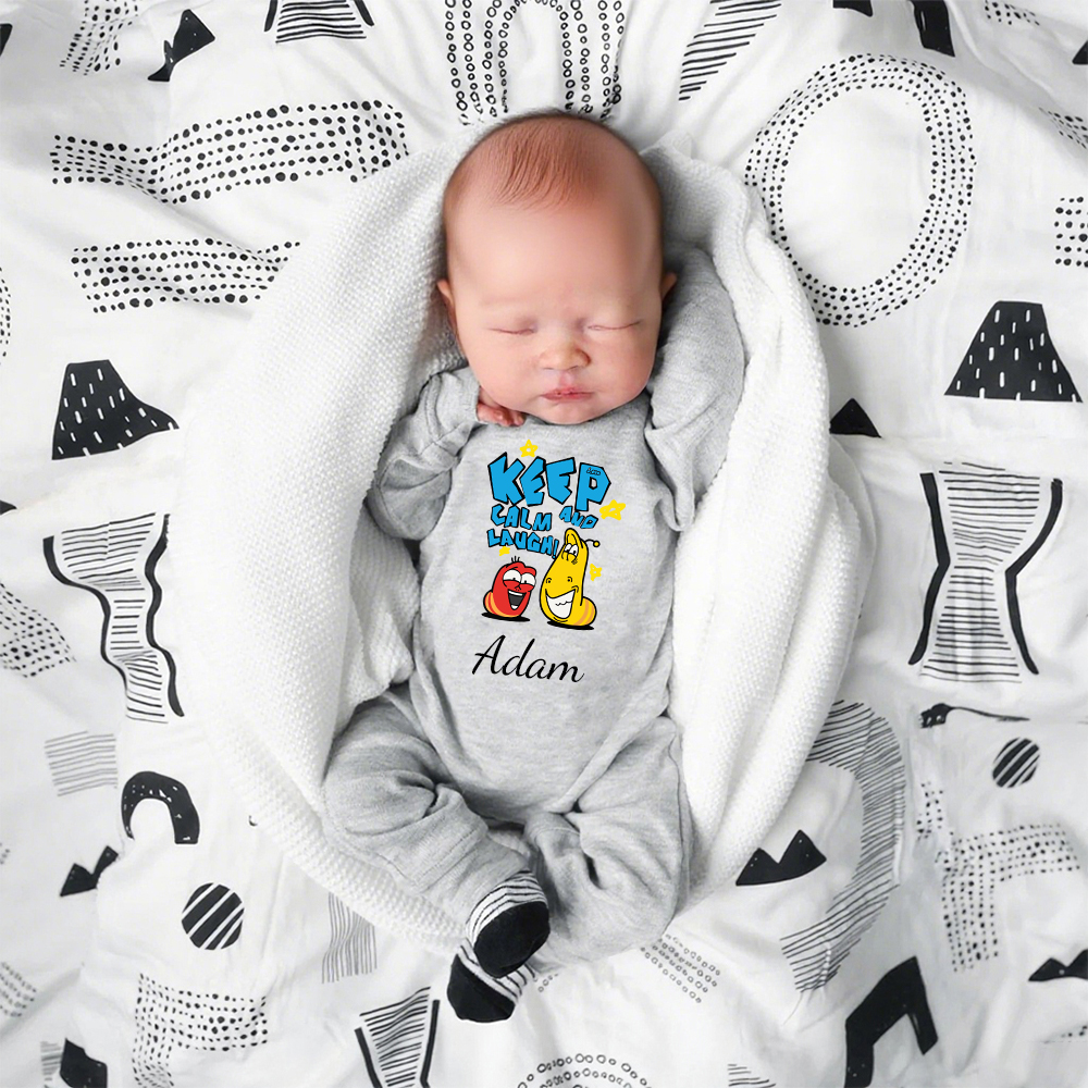 Personalized Larva's Funny Baby Romper | Larva25