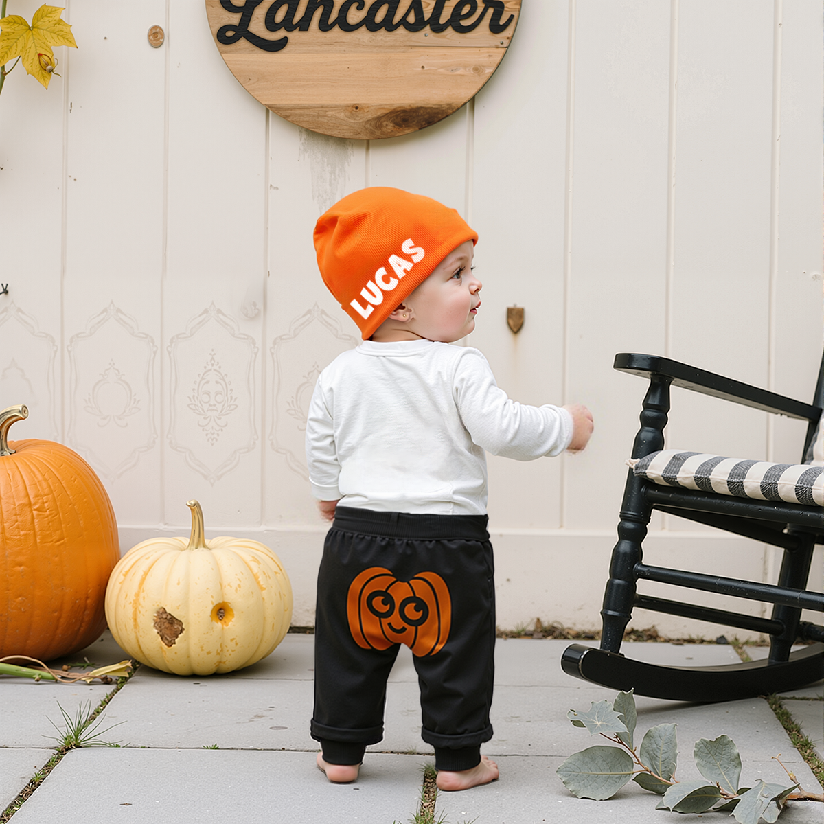 Personalized Baby First Pumpkin Outfit Set | CWHalloween62