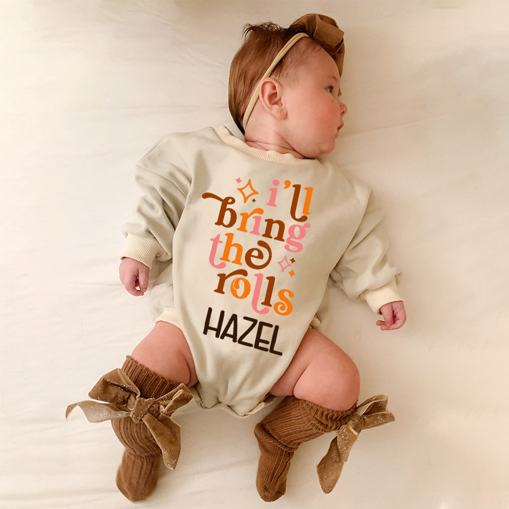 Personalized Thanksgiving Baby Girl Outfit | CWThanks01