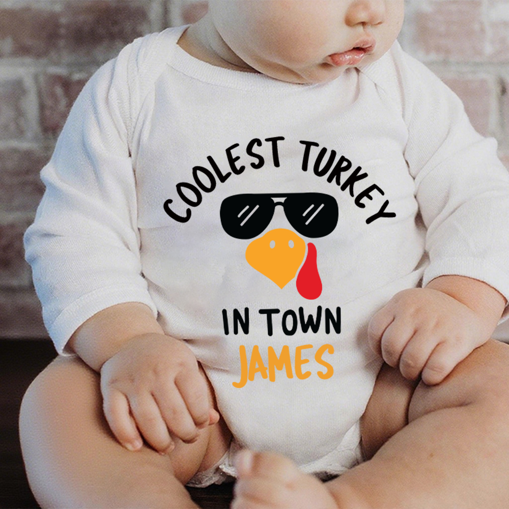 Personalized Baby First Thanksgiving Outfit Set | CWThanks06