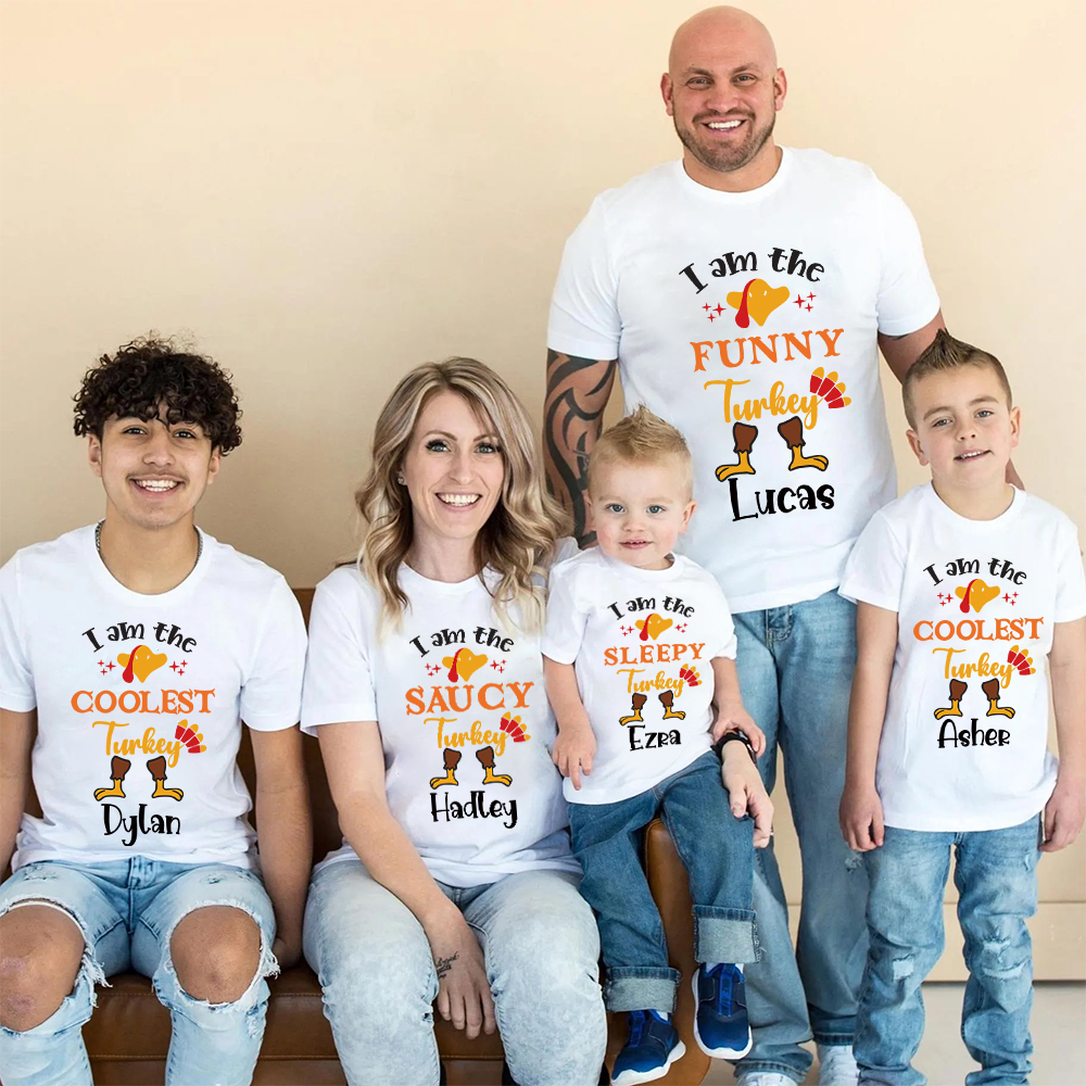 Personalized Thanksgiving Party Family Matching Shirt | CWThanks08