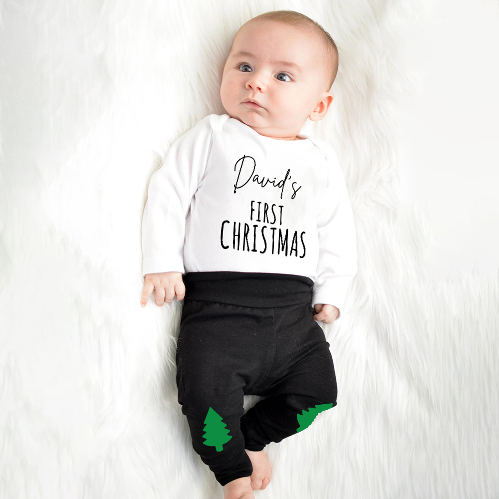 Personalized Baby 1st Christmas Outfit Set | MCGift120