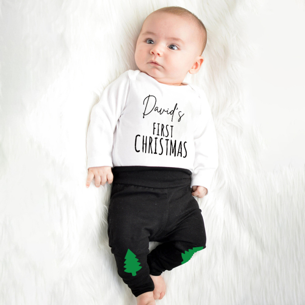Personalized Baby 1st Christmas Outfit Set | MCGift120