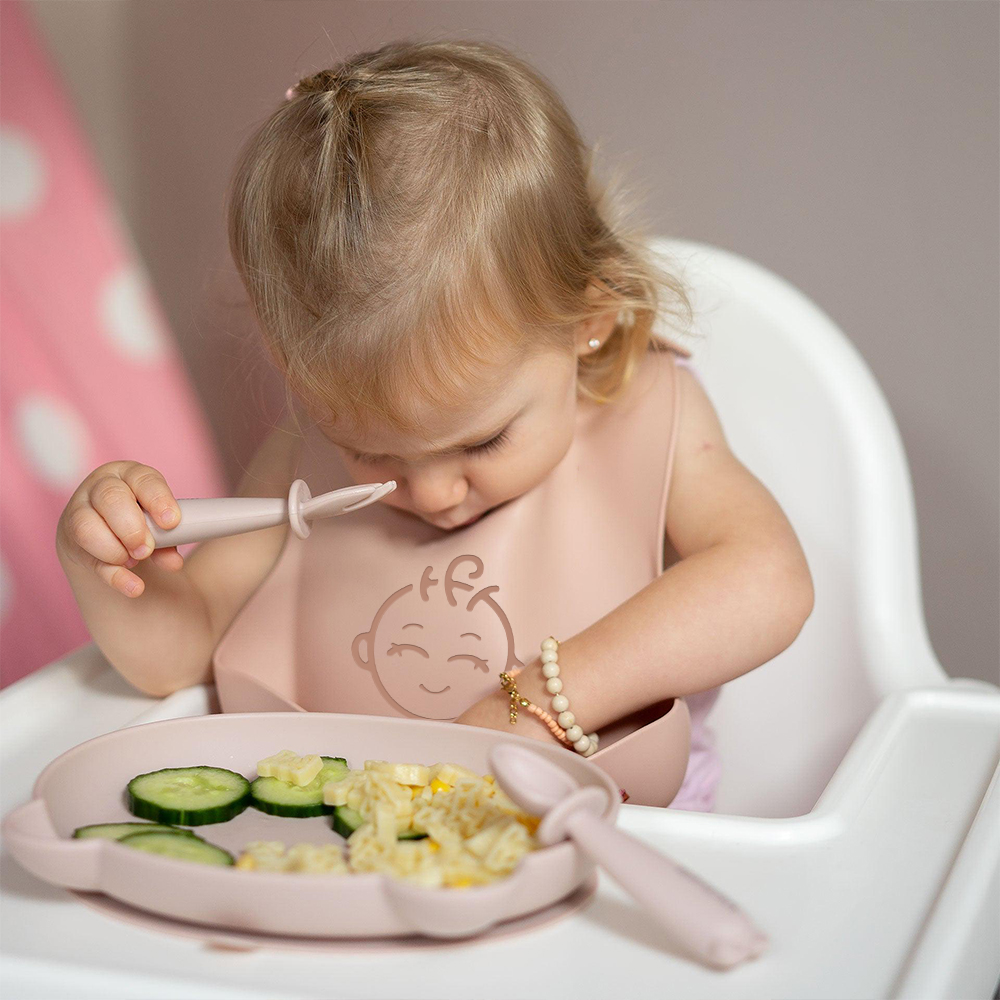 Personalized Baby Reusable Food Grade Silicone Bib | CWBaby299