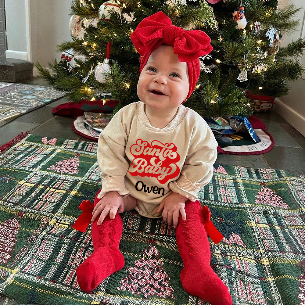 Personalized Christmas Baby Girl Lovely Outfit Set | MCGift150