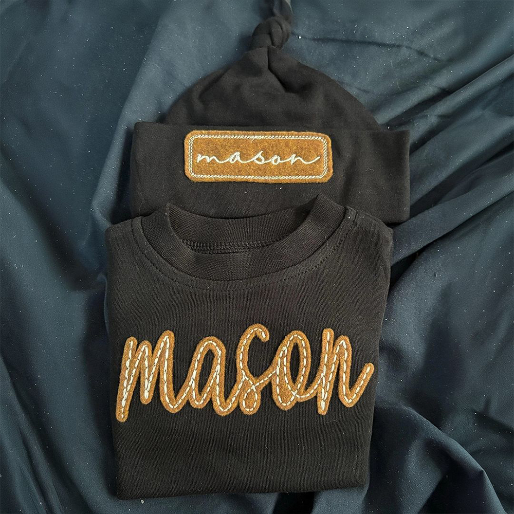 Personalized Baby Coming Home Outfit and Hat Set | CWBaby302