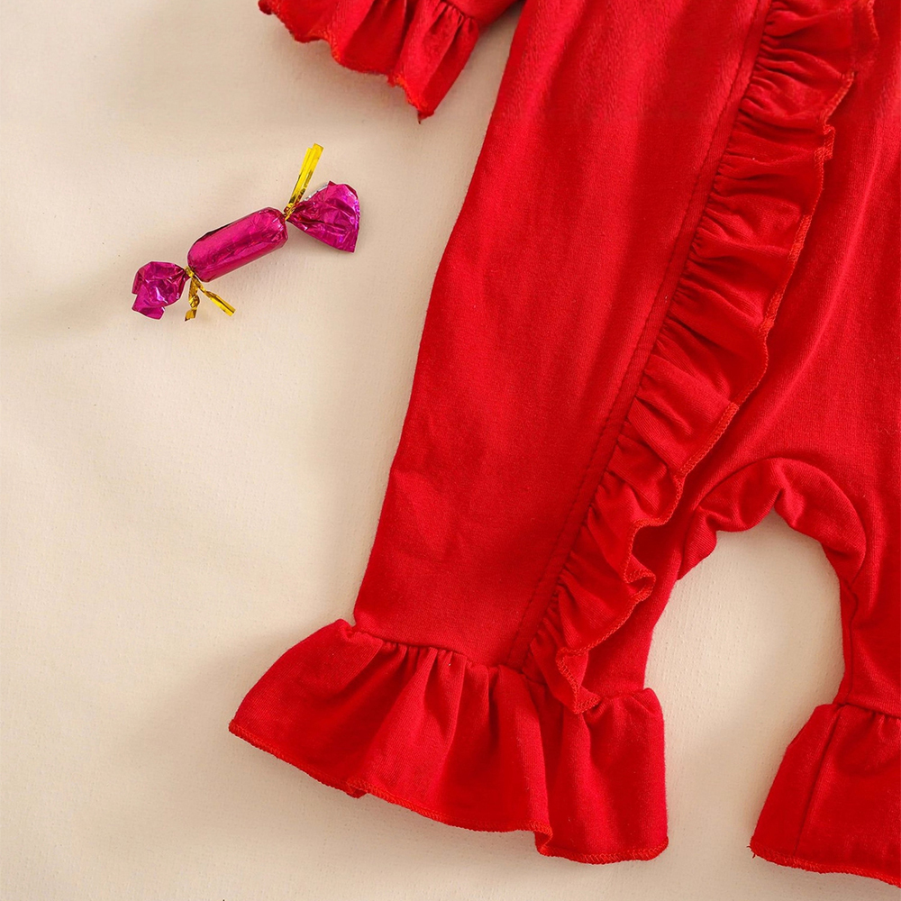 Personalized Baby Christmas Ho Ho Ho Romper | MCGift159