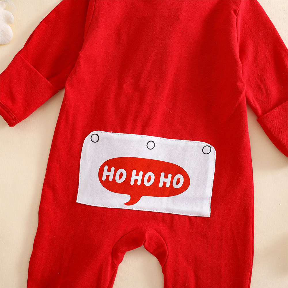 Personalized Baby Christmas Ho Ho Ho Romper | MCGift160
