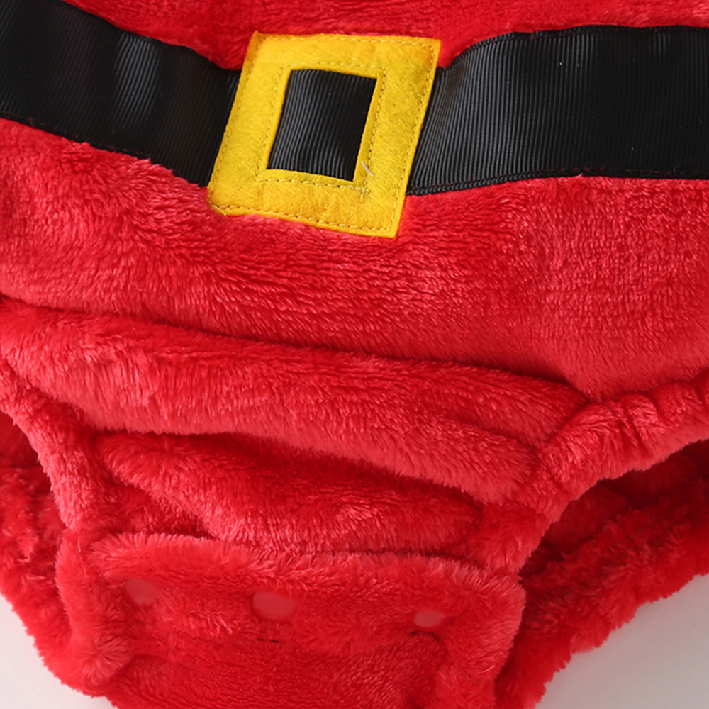 Personalized Leather Patch Newborn Baby Christmas Outfits | MCGift153